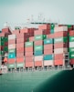a large cargo ship loaded with lots of containers