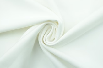a close up view of a white fabric