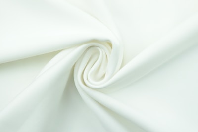 a close up view of a white fabric