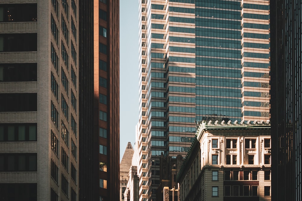 a tall building in a city