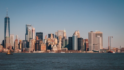 a view of a large city from across the water