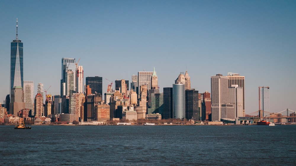 a view of a large city from across the water