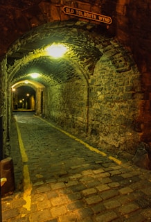 a tunnel with a light at the end of it