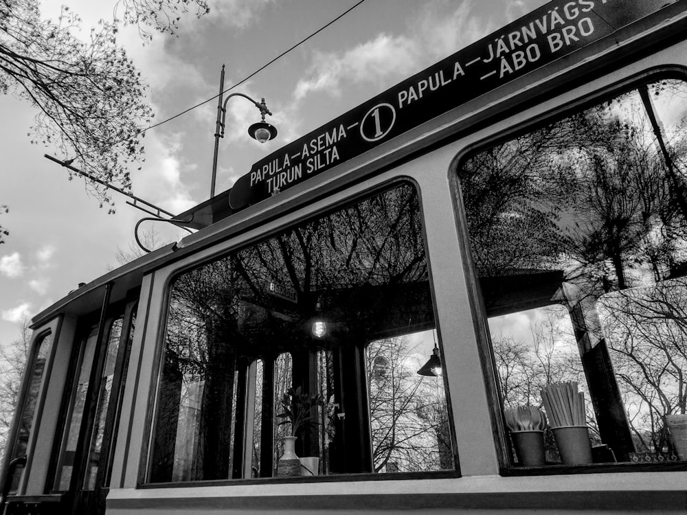 a black and white photo of a train car