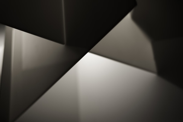 An abstract composition playing with shadows and geometric shapes.