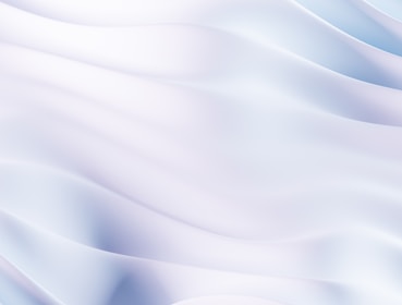 A soft blue sound wave gently flowing over a minimalist white background.