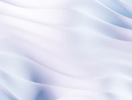 Abstract blue and gray wave shapes flowing softly on a clean white background.