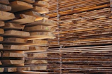 a pile of wood sitting next to each other