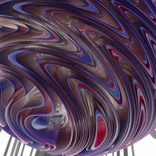 Colorful graphic design samples featuring cyan, purple, and light blue tones.