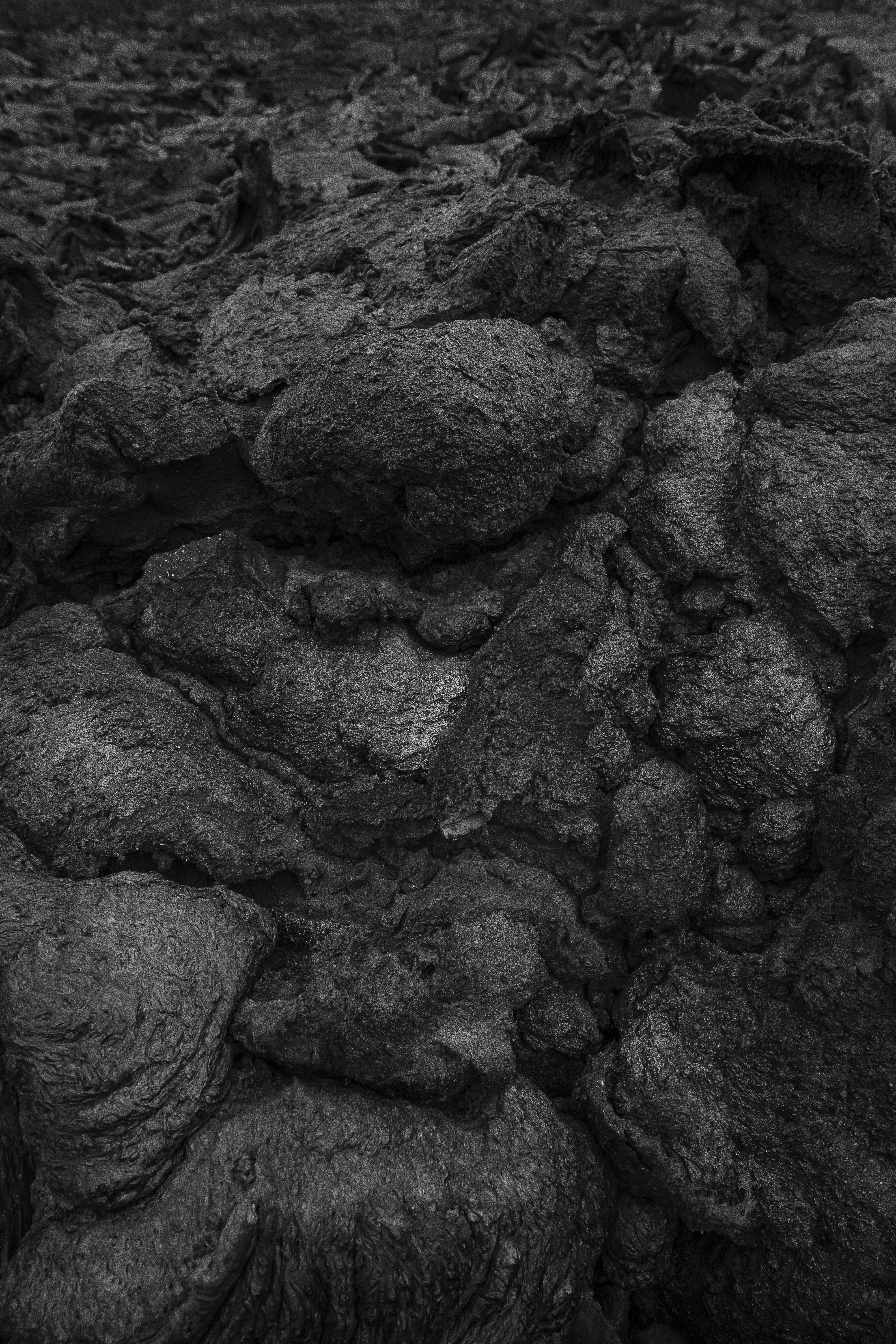a black and white photo of some rocks