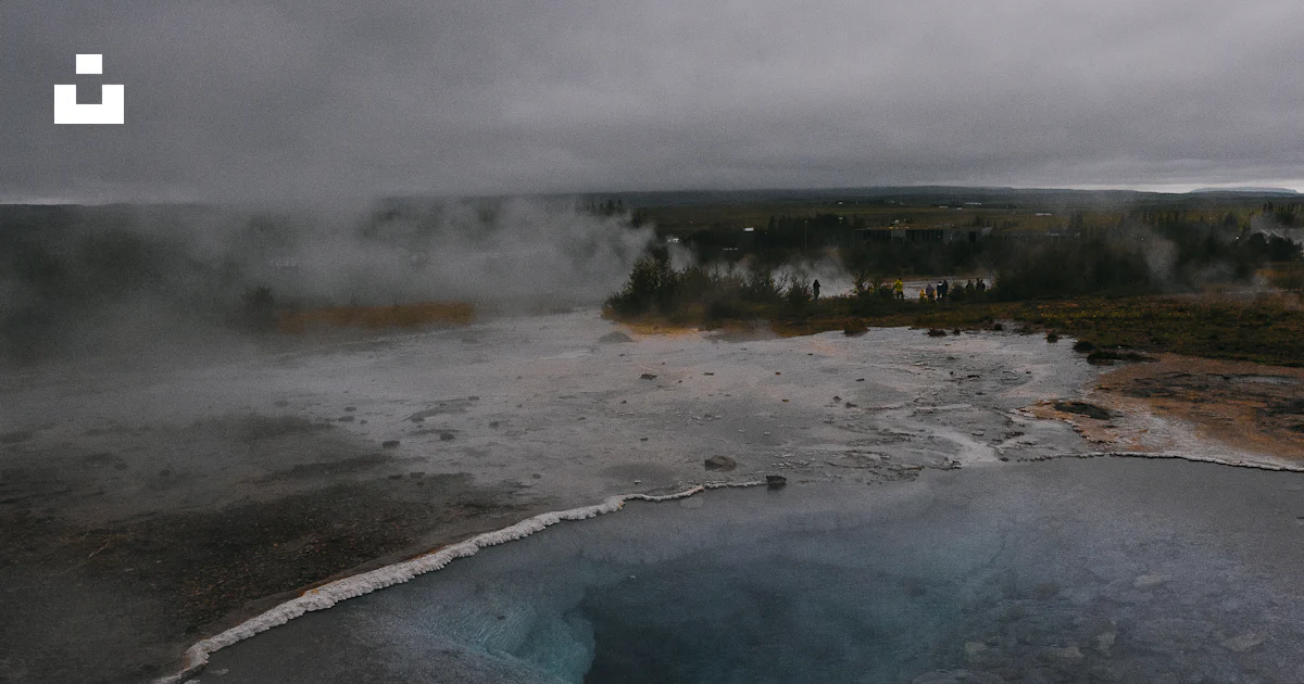 Steam Rising Water A body of water with steam rising from it photo – Free Iceland Image on ...