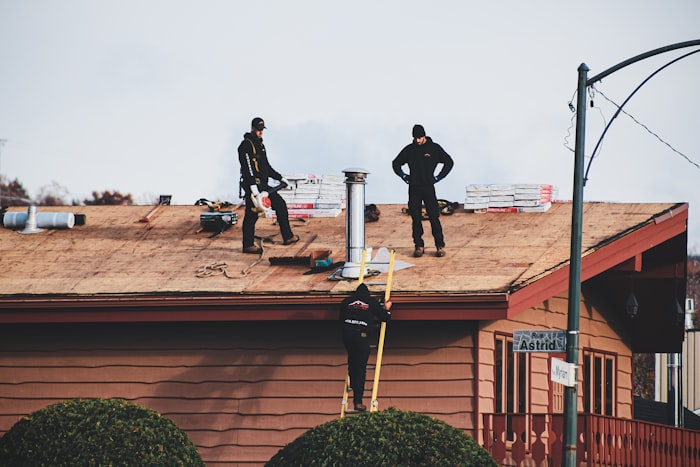 New asphalt shingle roof on a residential home