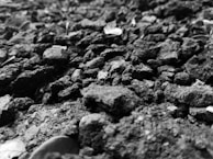 Wide shot of geotextile fabric laid out over soil for landscaping purposes.