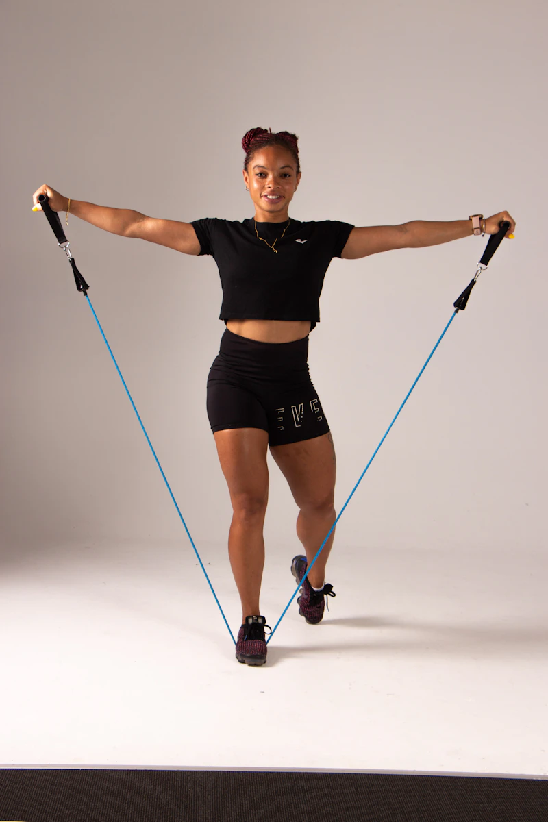 SPRI Original Rubber Braided Resistance Bands with Heavy-Duty Handles