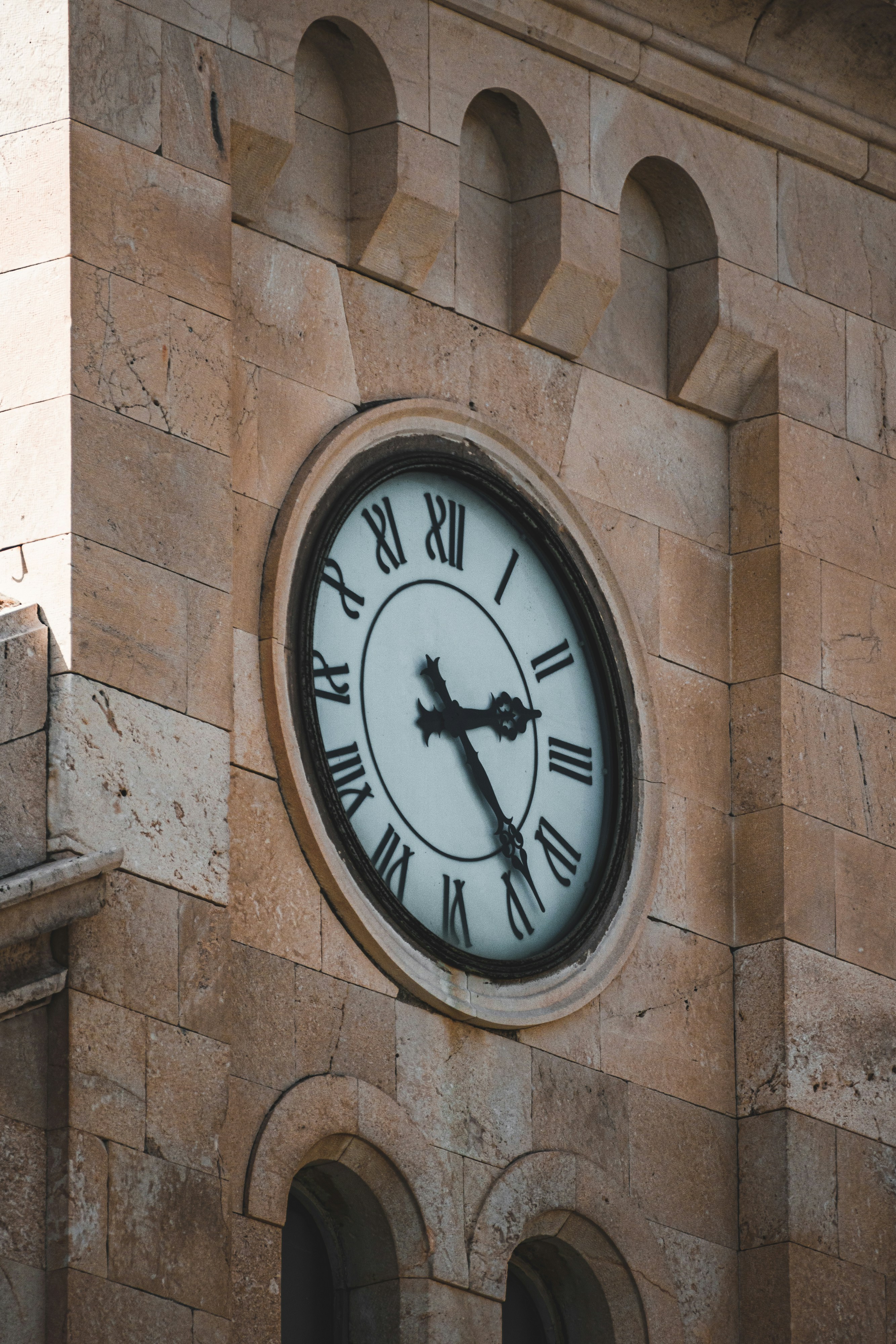 a large clock on the side of a building