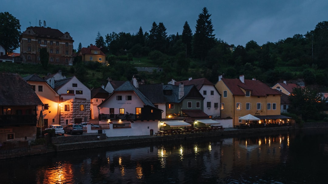 a row of houses next to a body of water,