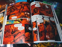 Close-up of a comic page featuring vibrant characters in action.