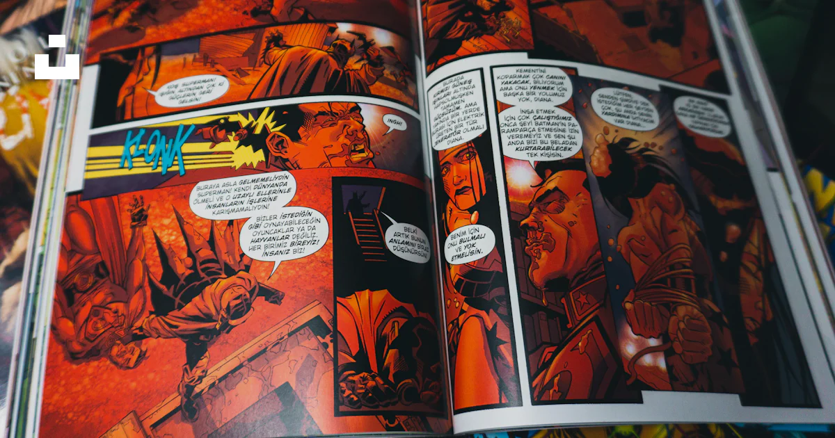 Comic Opening A comic book opened to a page of comics photo – Free Book Image on Unsplash