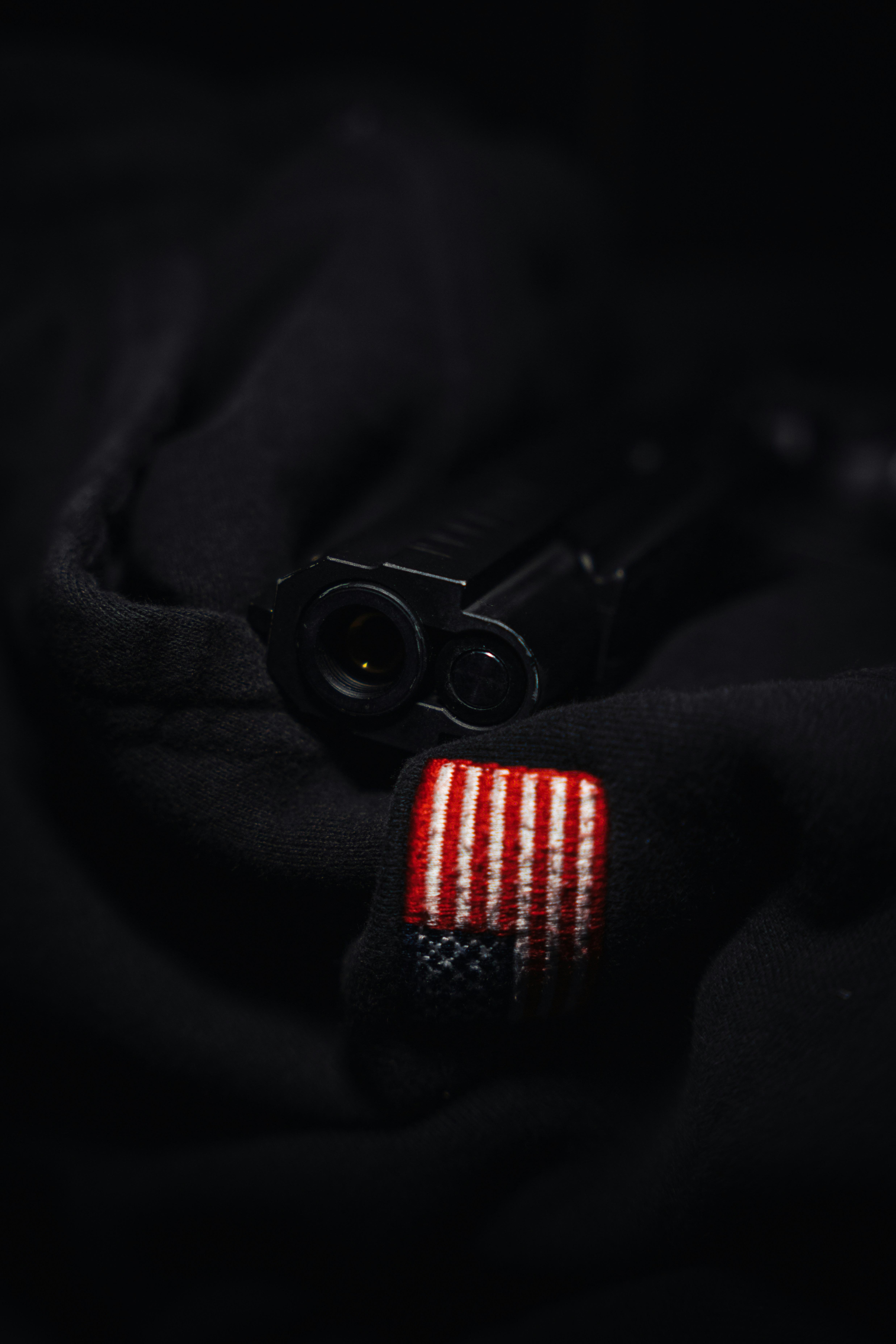 a gun with an american flag on it
