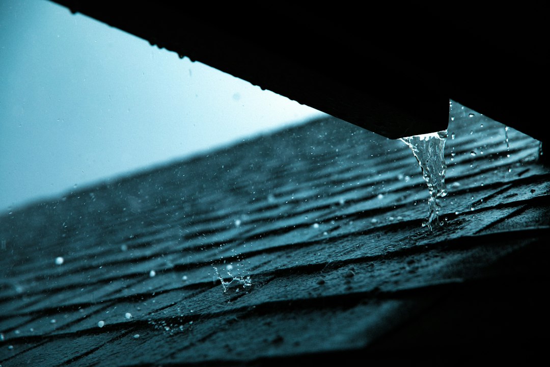 gutter installation on home roof