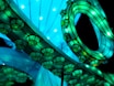 A close-up of a handmade luminous creation showcasing intricate details.