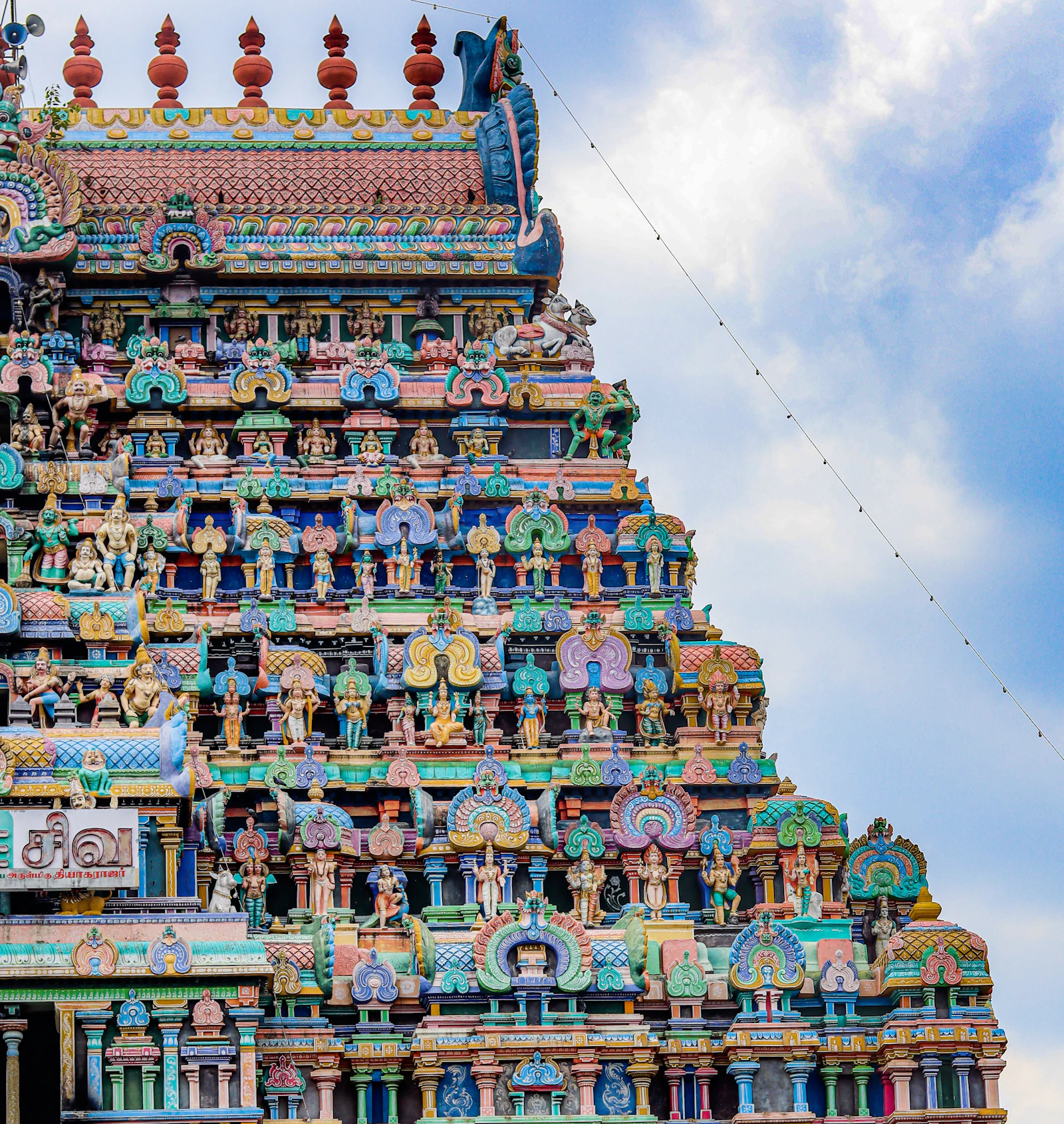 Temple gopuram, Tamil Nadu