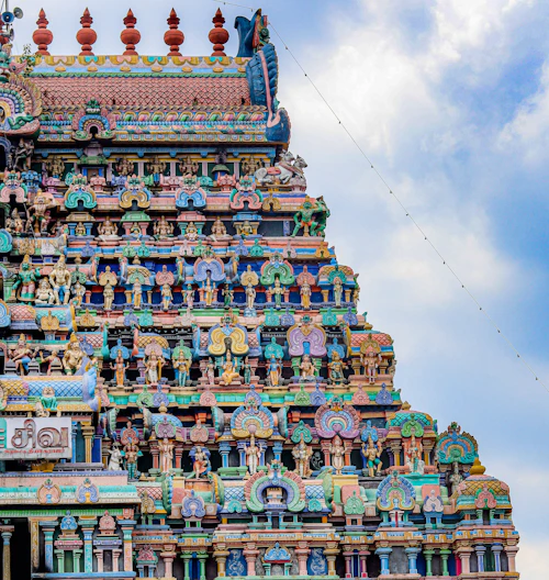 Temple gopuram, Tamil Nadu