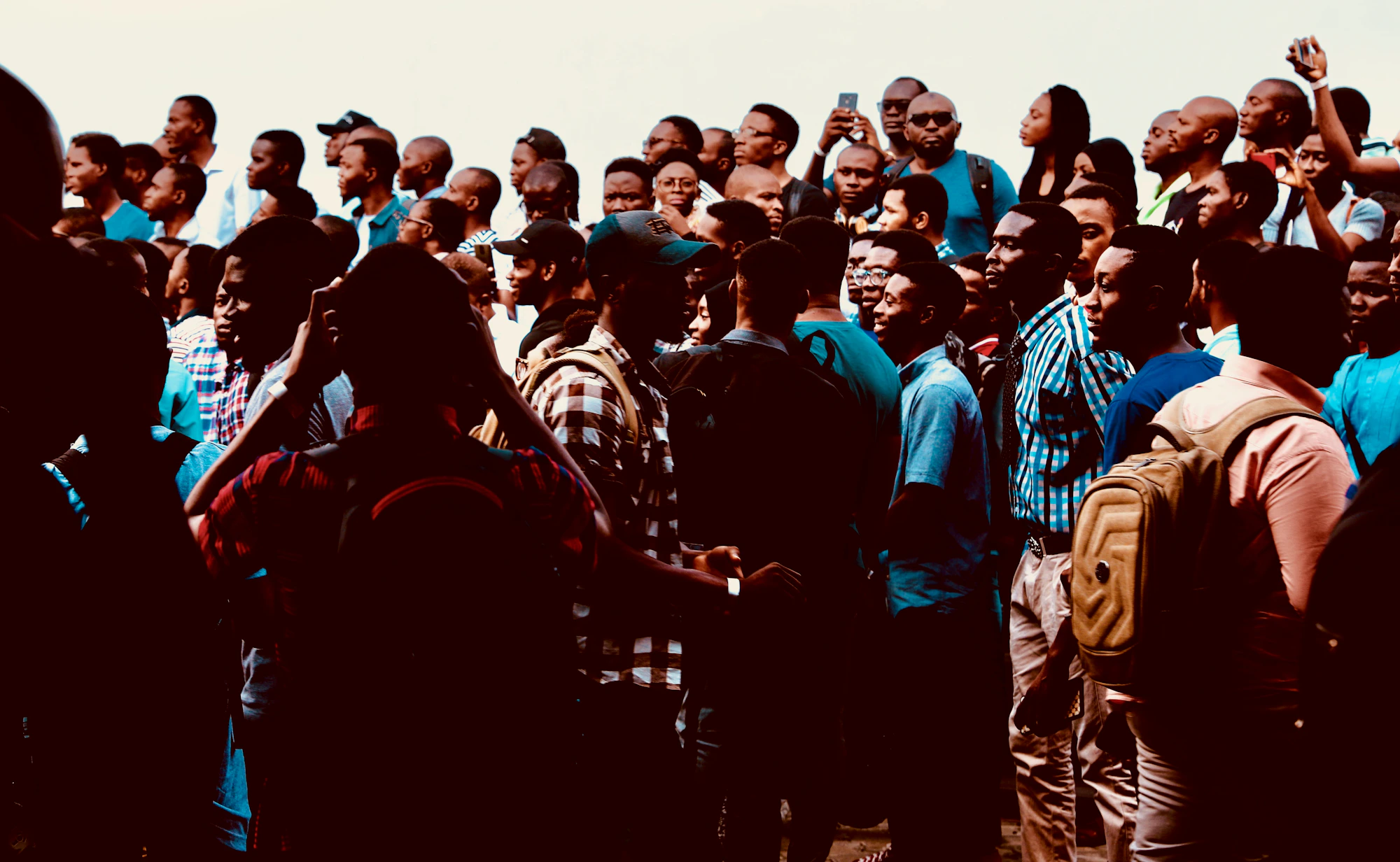 Young technology community members gathered in Lagos