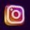 a colorful instagram logo on a purple background