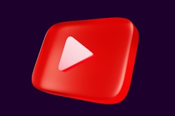 a red play button with a white arrow