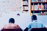 Nigerian students studying together