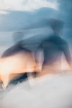a blurry image of a person