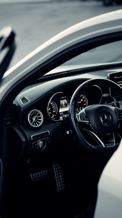 a close up of the dashboard of a car