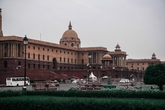 a large building with a clock tower on top of it