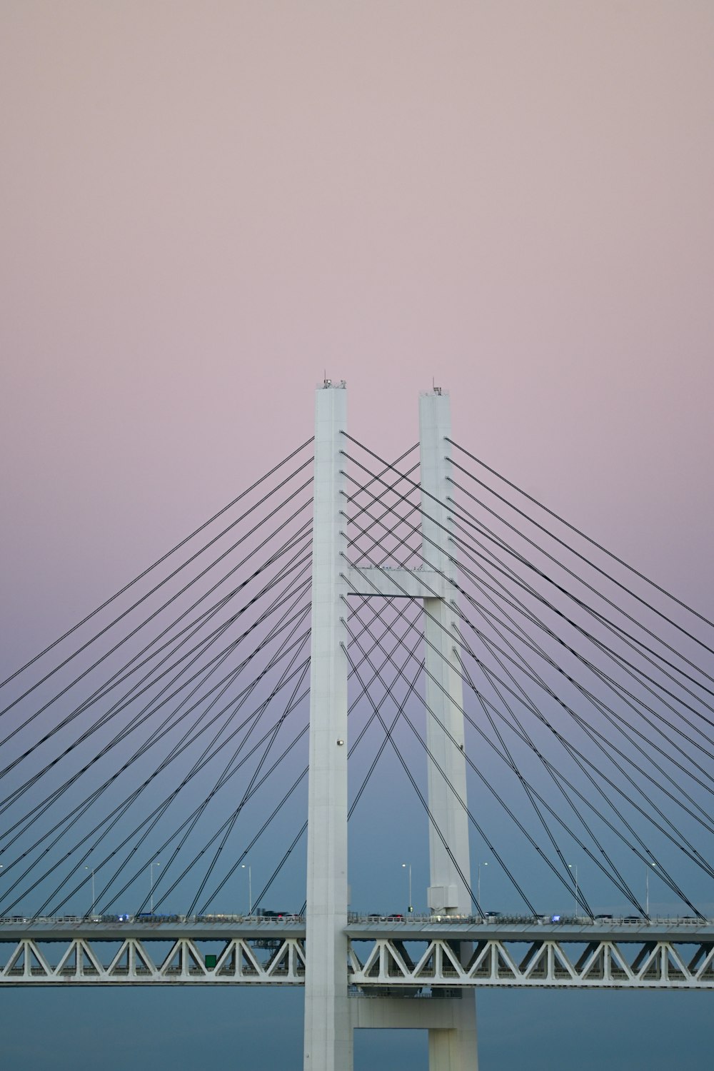 a very tall bridge with a very long span