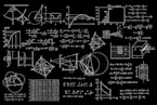 a blackboard with a bunch of diagrams on it