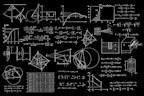 Bright educational posters featuring algebra formulas and visual aids on a classroom wall.