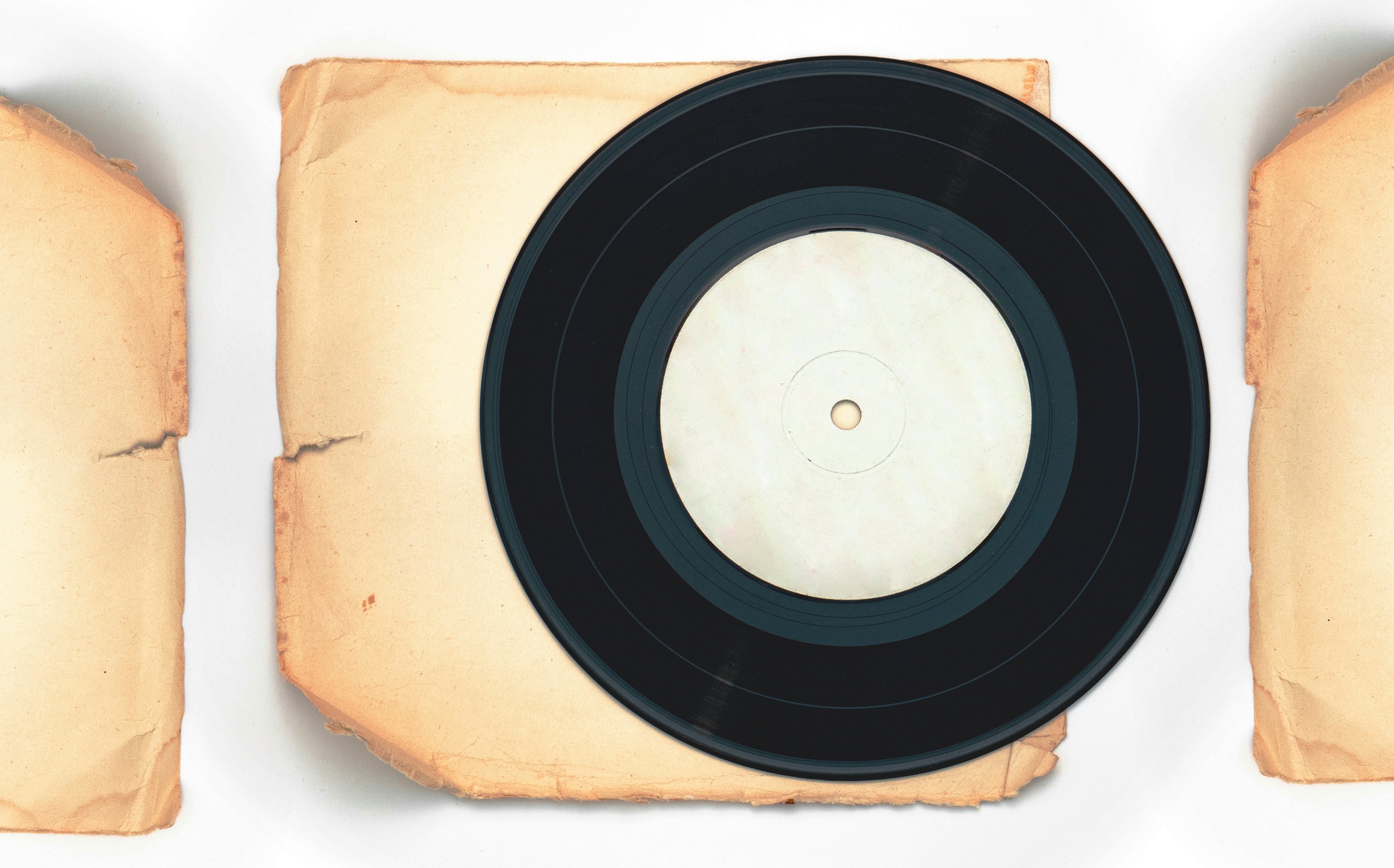 A close up of a record on a piece of paper photo – Free Vintage Image ...