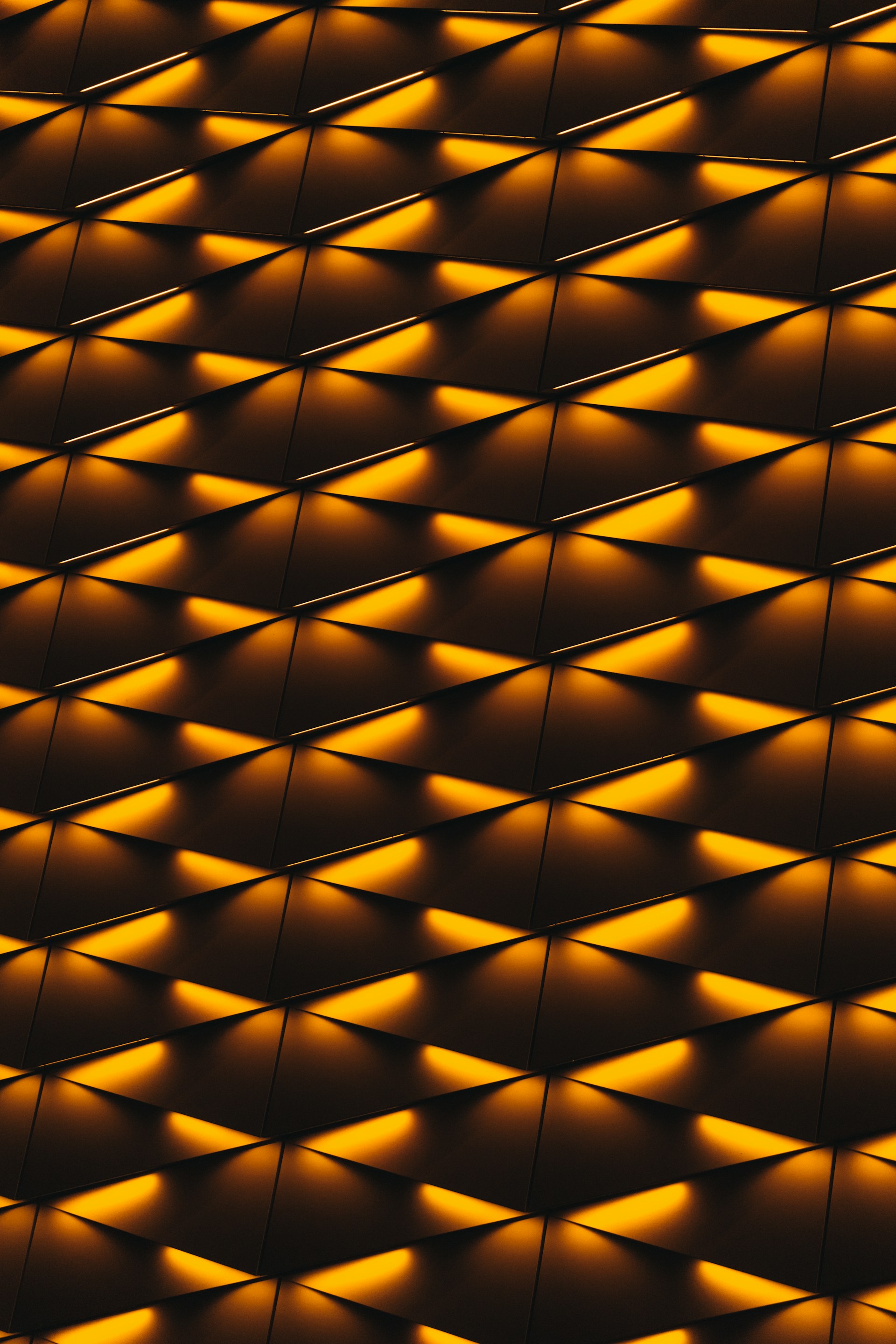 a wall that has some lights on it
