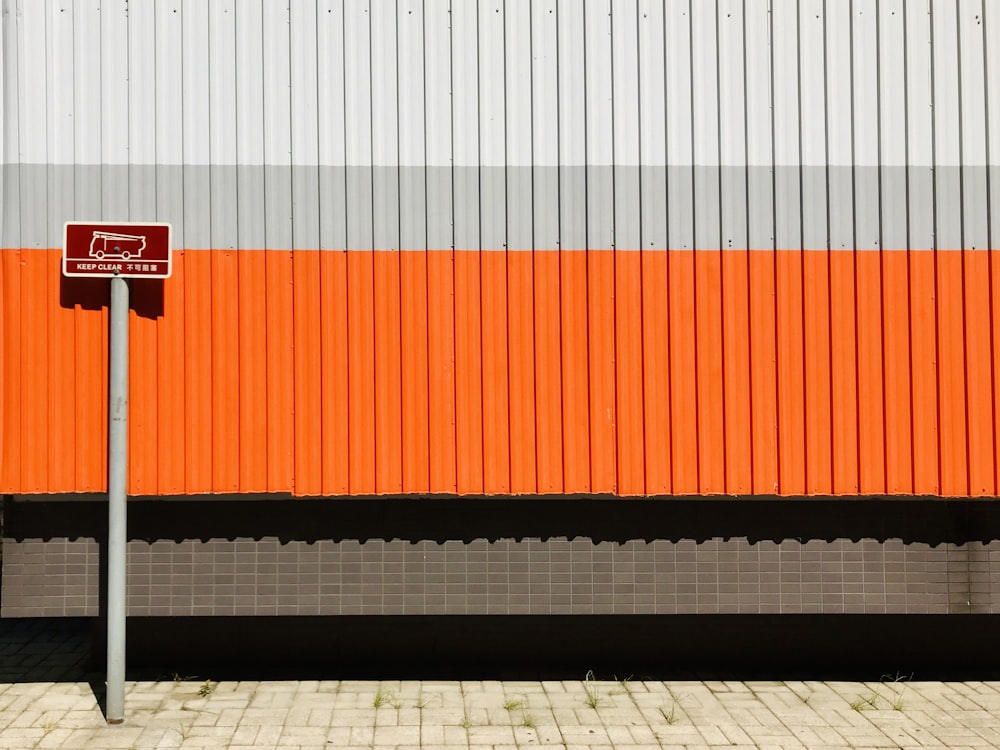 a street sign in front of a building