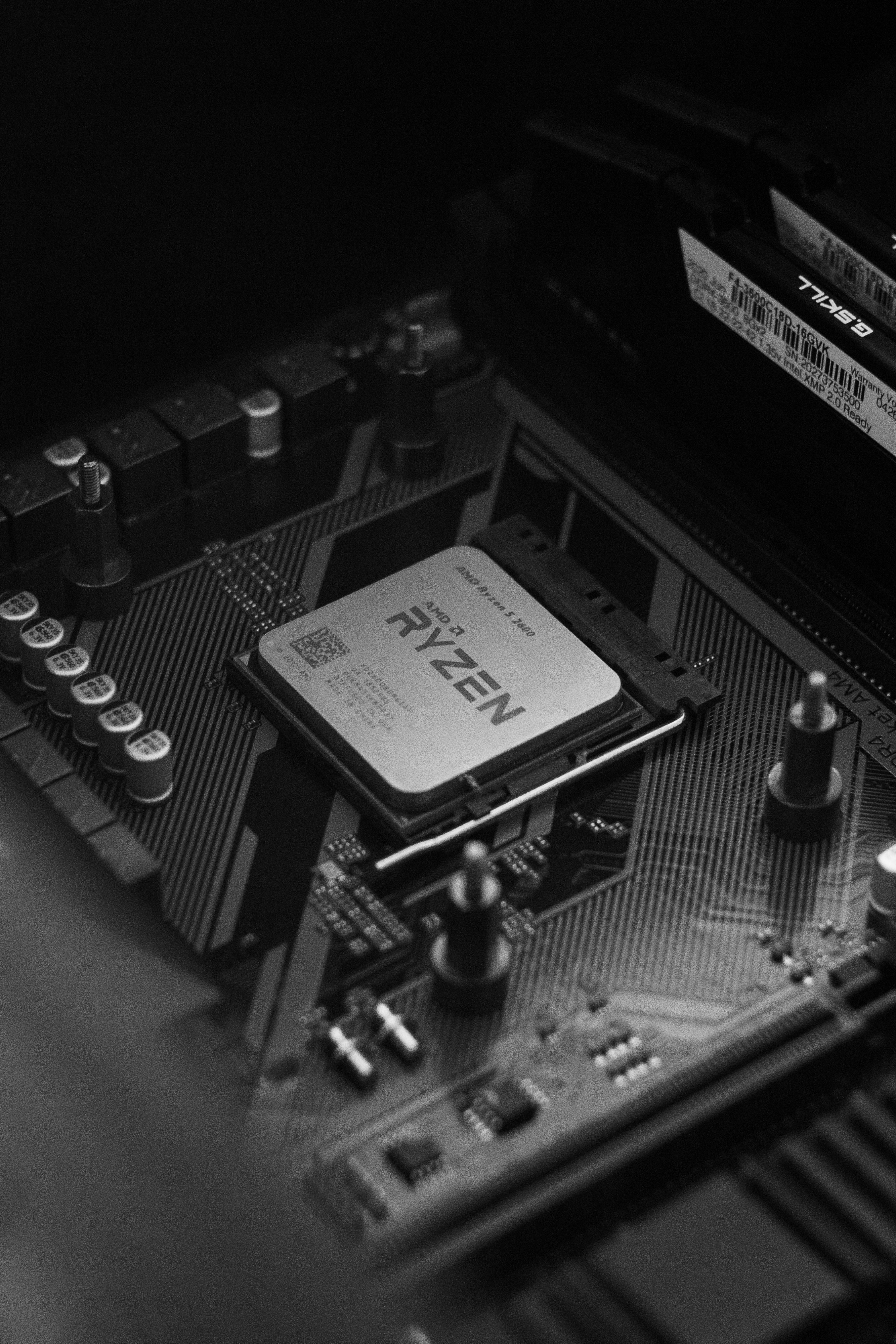 A close up of a computer mother board photo – Free Computer Image on ...