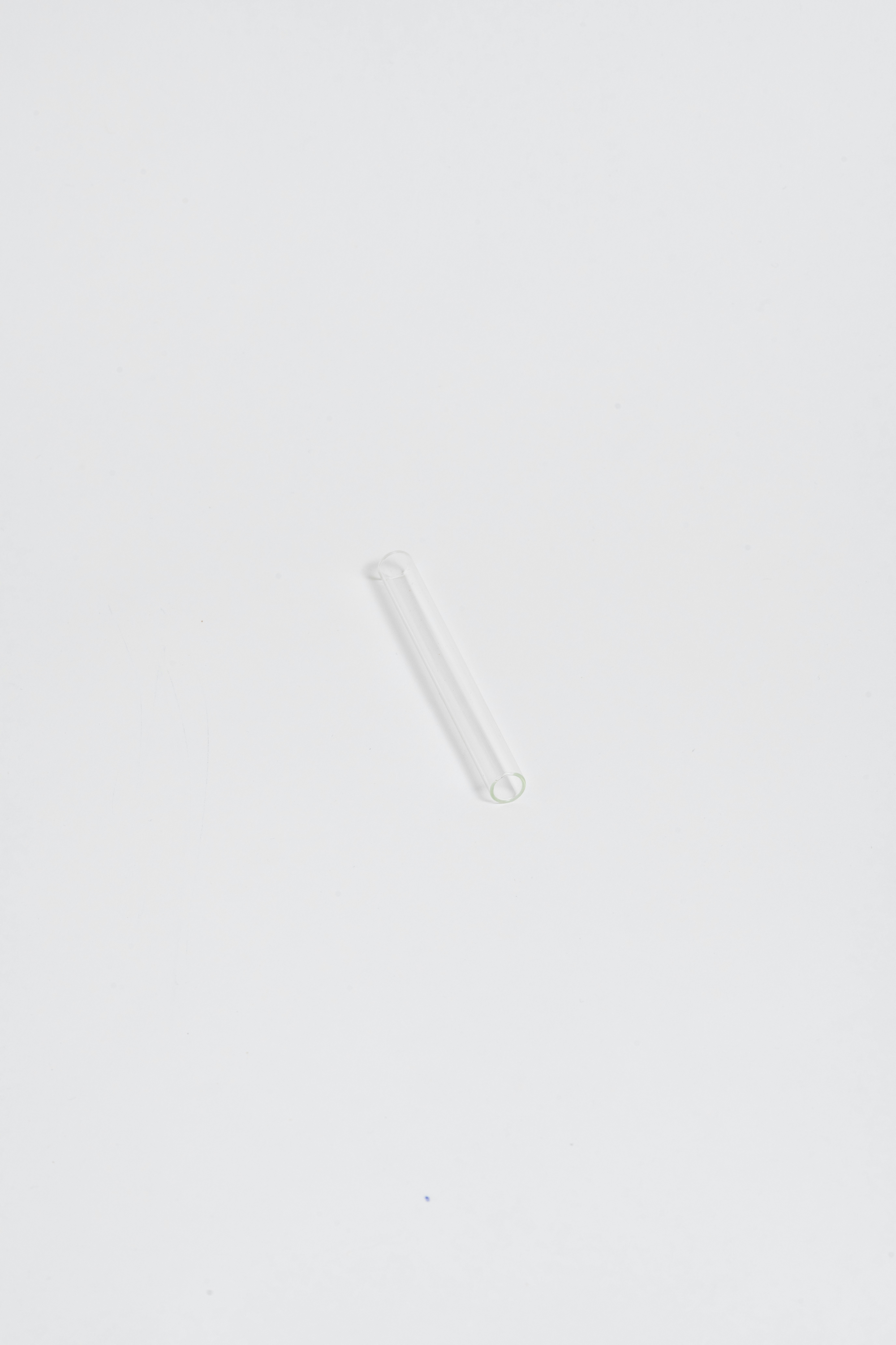 a glass tube with a liquid inside of it