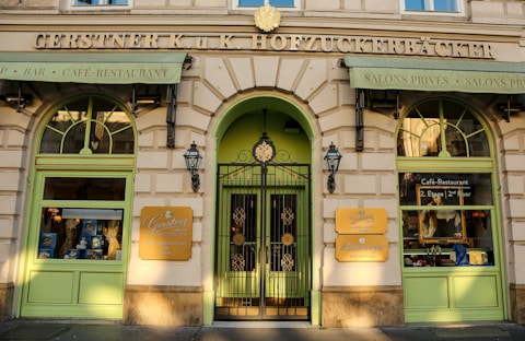 a building with a clock on the front of it
