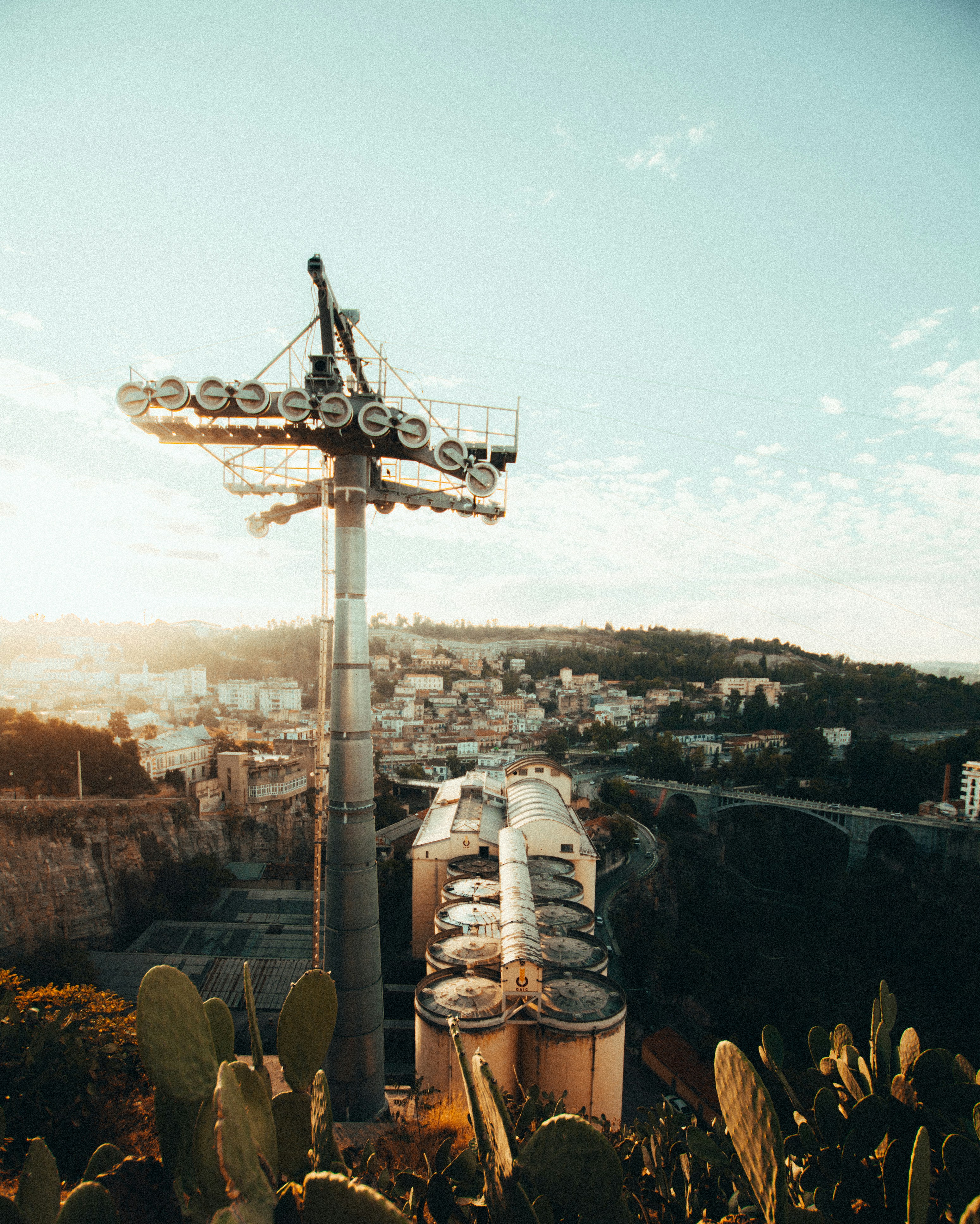 a view of a city from a high point of view