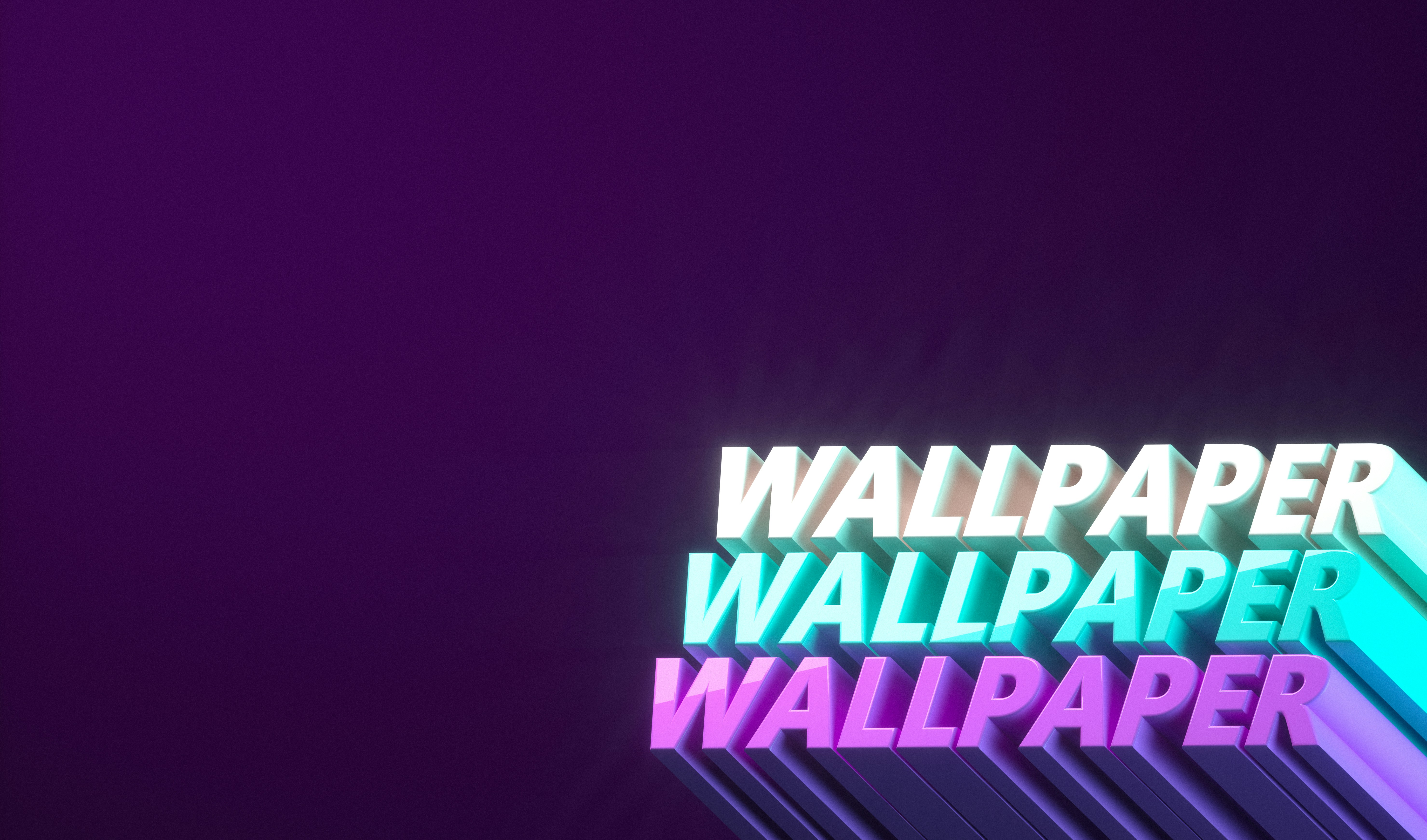 latar belakang ungu dengan kata-kata wallpaper di atasnya