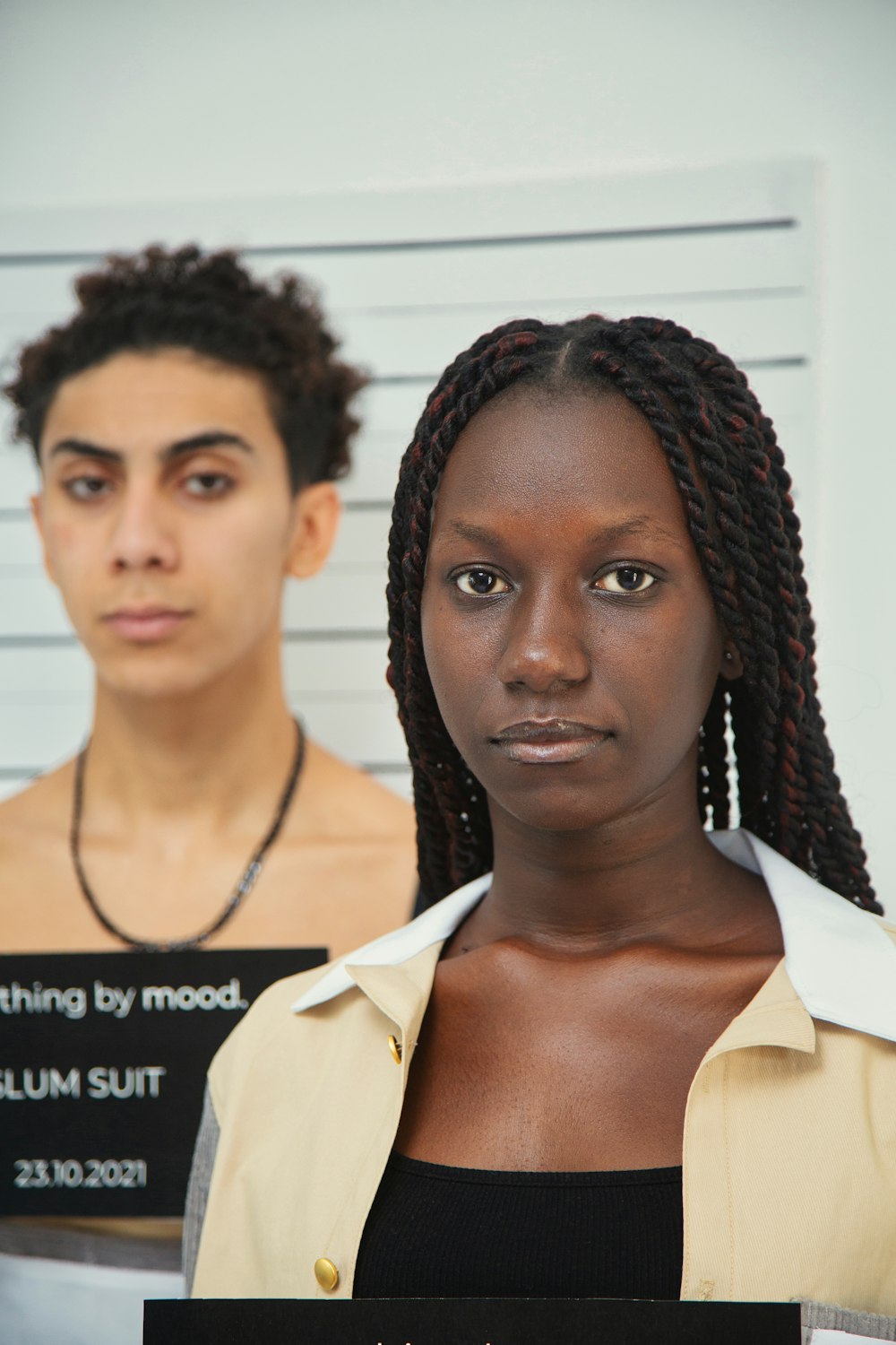 a couple of women standing next to each other