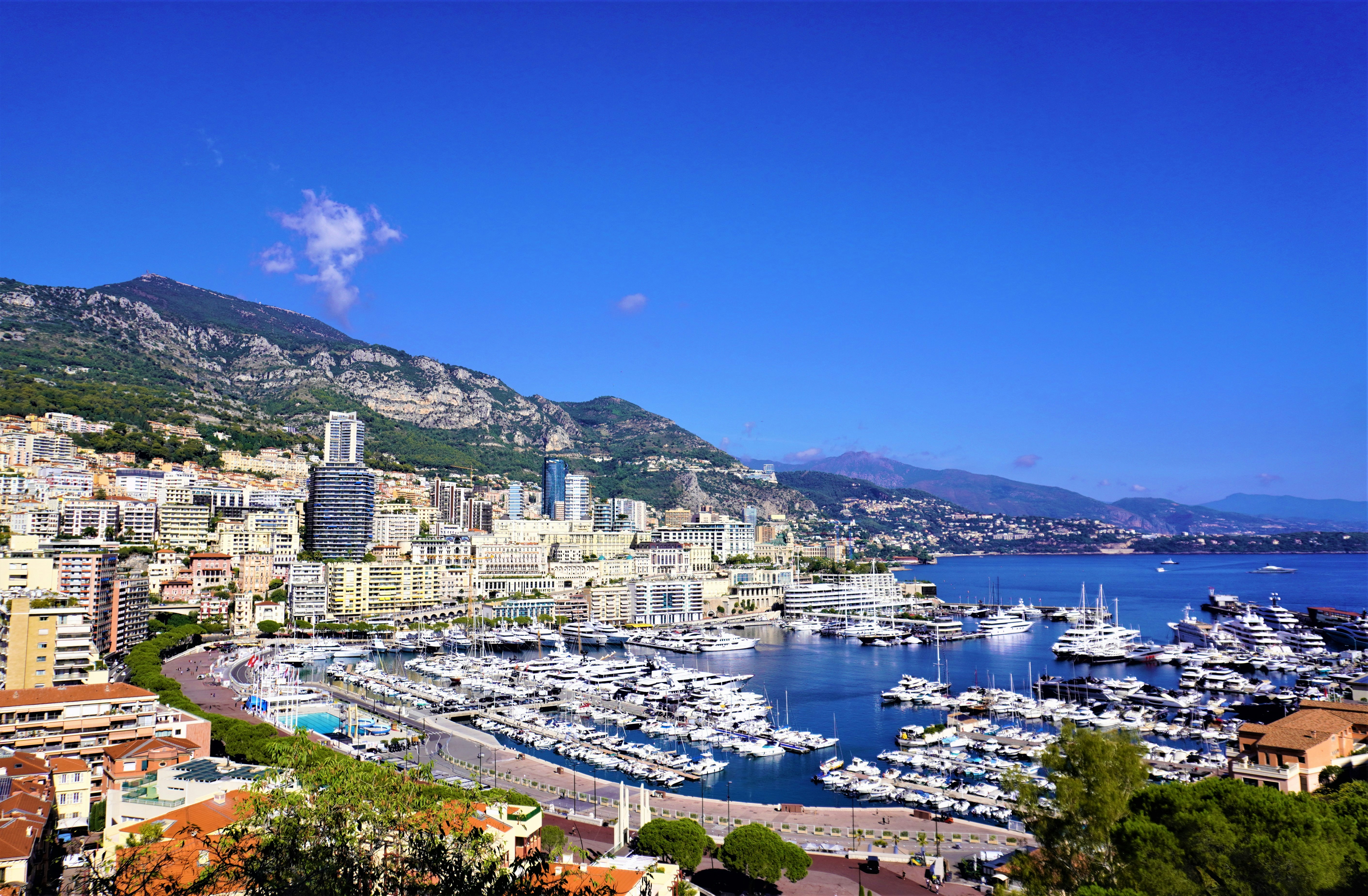 city,sea,landscape,view,travel,sky,architecture,monaco,panorama,town,cityscape,europe,building,coast,bay,panoramic,mediterranean,water,tourism,spain,urban,summer,port,beach,croatia,france,buildings,old,roof,greece