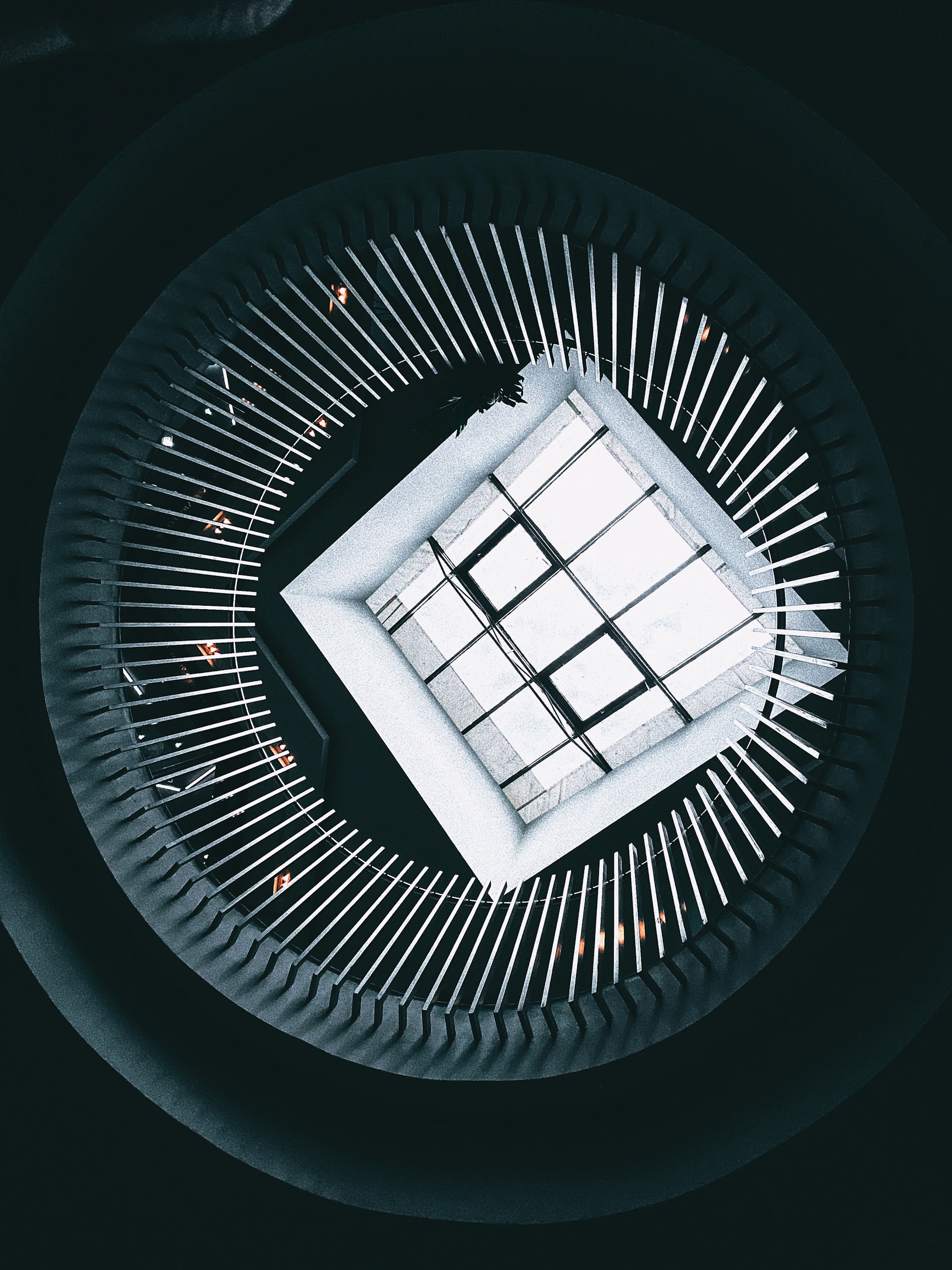 a circular object with a window in the center