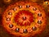 a circular arrangement of candles on a floor