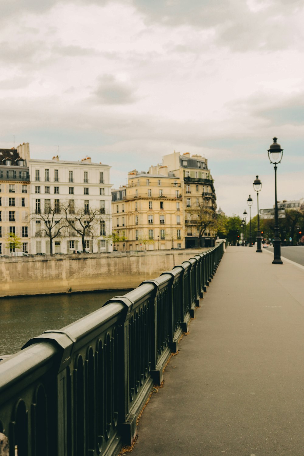 a view of a bridge over a body of water